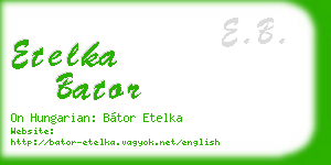 etelka bator business card